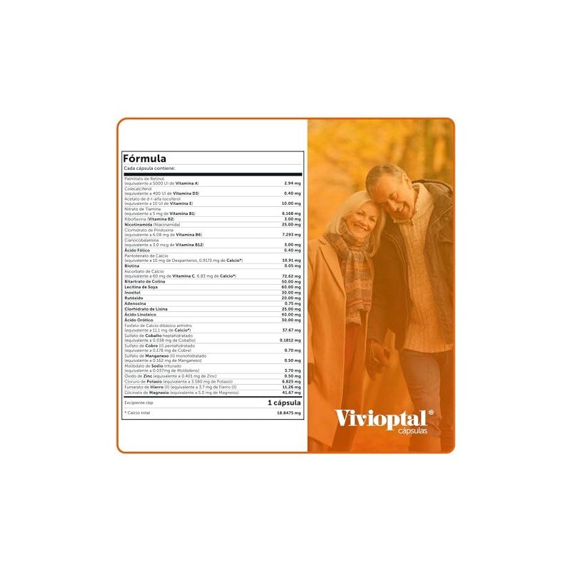 Vivioptal Multivitaminico, Caja con 60 Cápsulas