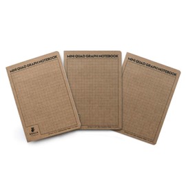 KOALA TOOLS | Mini Graph Paper Notebook (3 Pack) | 5" x 7", 60 pp. - Quad, Grid, Graphing Field Notebook Set - For Scientific and Math Use