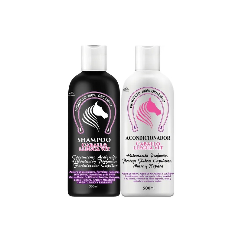 Shampoo Extracto Cola De Caballo + Acondicionador Argan-maca