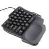 One Handed Gaming Keyboard 35 Keys Waterproof Wide Palm Rest