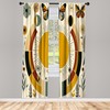 Ambesonne Mid Century Modern Window Curtains, Bohemian Details of Geometric