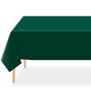 QIKSION Dark Green Plastic Table Cloth Disposable 2 Pack, 54
