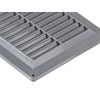 Grey 150x150mm / 6x6 inc Plastic Air Vent Grille for