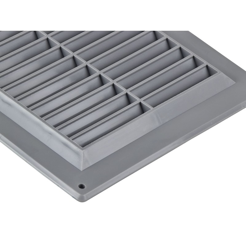Grey 150x150mm / 6x6 inc Plastic Air Vent Grille for