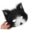 Alipis Animal Cosplay Mask Half-face Wolf Mask Cat Mask Furry