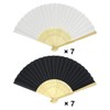 Woohome Pack of 14 Foldable Hand Fans for DIY, Dance,