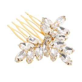 minkissy Marquise Rhinestone Hair Clip Elegant Side Combs for Women Lightweight Bridal Accessories for Wedding Versatile Hair Jewelry for Events