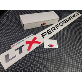 LTX Performance Windshield Banner 3" x 36" Fits Corvette Camaro CTS-V LT1 LT4 LT5 Stickers Select Color (Gloss Black & Red)