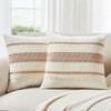 GriNeed Throw Pillow Covers Set of 2 18x18 Inch Boho