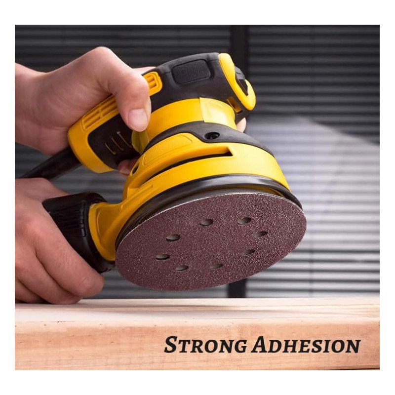 Haogo 50Pcs Sanding Discs,125mm 8 Holes Hook and Loop Sander