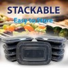 PROELITE Meal Prep 1-3 Compartment BPA Free Reusable Containers -