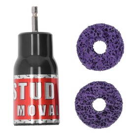 Ieron Wheel Hub Stud Rust Removal tool with Wire Brush and Grinding Wheel Hub Cleane for 1/2in Impact Wrenches and Electric Drills