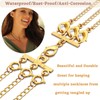 Lucky Necklace Layering Clasp 18K Gold and Silver Multi Strand