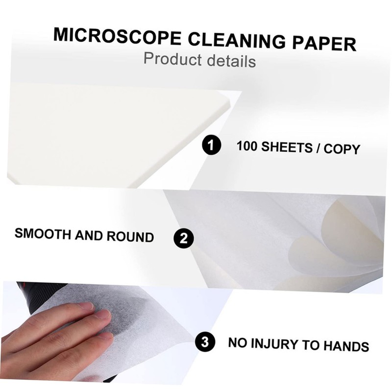 Tofficu 300 Sheets Microscope Cleaning Tissue High Grade Lens Wipes