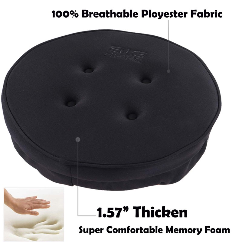 Big Hippo Bar Stool Cushion,Thicken Memory Foam Round Bar Stool
