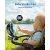 Sweetfull Portable Clip-on Fan 4000mAh Rechargeable LED Display 4 Speeds