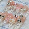 Royal Ribbon Handmade Nail Tips - Oval L / 로열리본