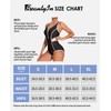 beautyin Athletic Swimsuits for Women Zipper One Piece Bathing Suit