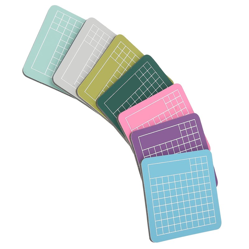 7 Pieces Cutting Pad Mini Mat Colourful Craft DIY Carving