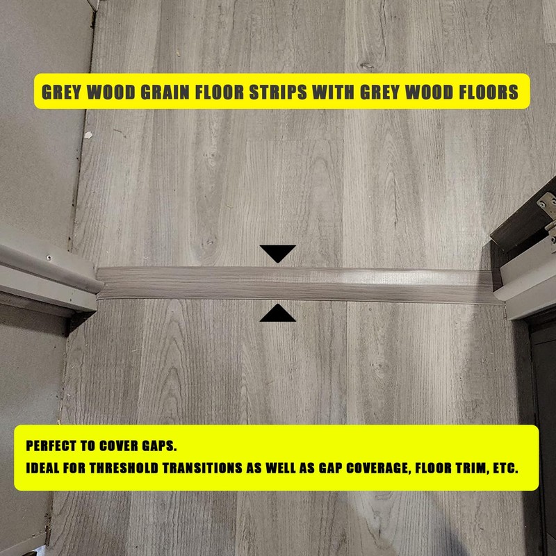 ZEYUE Flexible PVC T-Molding Transition Strips for Hard Wood Floor,Laminate,Tile,LVP.
