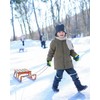POPUBABI Kids Gloves, Kids Waterproof Gloves, Ski Boy Girl Gloves,