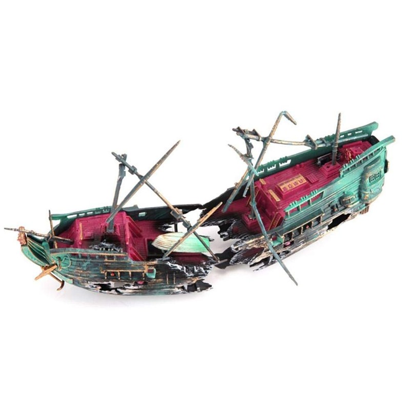 Srliya Aquarium Ornaments Ship 27 * 11 * 13 Aquarium