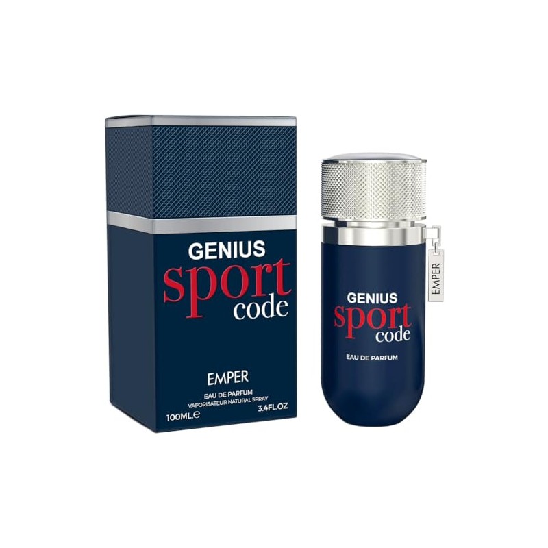 Emper Genius Sport Code Eau De Parfum For Men 3.4