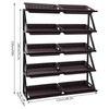 RocoReny 5 Tier Retail Display Shelves with 10 Baskets, Standing