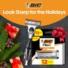 BIC Flex 5 Refillable Men's 5 Blade Razors Refills, Durable