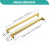 HOME EDIT 5 Pack Gold Square Kitchen Cabinet Handles 12-3/5
