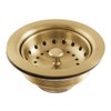 Kingston Brass K111BBB Tacoma Stainless Steel Kitchen Sink Basket Strainer,