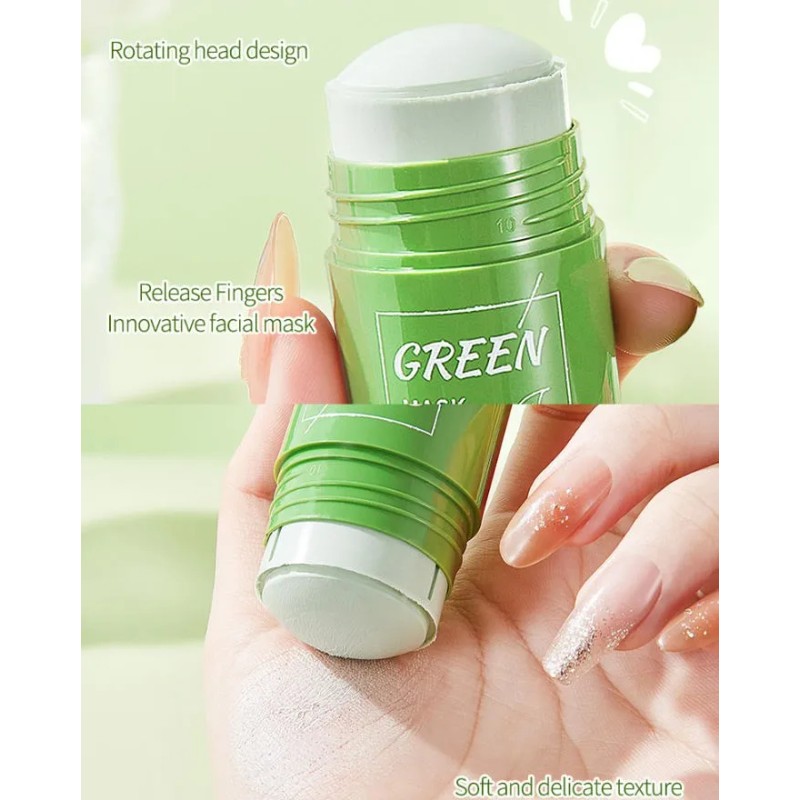 Mascarilla En Barra, Té Verde, Antiacné, Limpieza Profunda