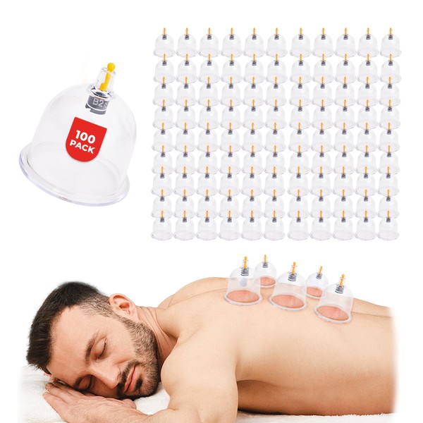 100 Pack Bulk Hijama Cups in Each Size B1, B2,
