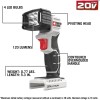Porter-Cable 20V MAX LED Work Light, Black, 7.34 Inches