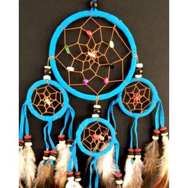 BRILLIANT GIFTS LOVELY BLUE DREAM CATCHER BOYS GIRLS BEDROOM NURSERY DECORATION KIDS DREAMCATCHER