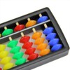 yIFeNG Portable Arithmetic Soroban with Colourful Beads Math Calculate the