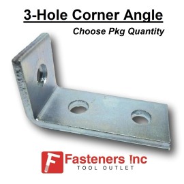 Generic 3-Hole (90 Degree) Corner Angle for Unistrut B-Line Channel 90 DEG #4651 P1346 - 50