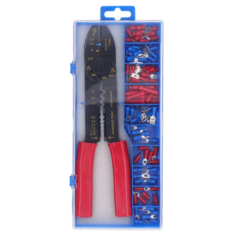 Wire Terminals Crimping Tool PVC Insulated Terminal Crimper Kit for