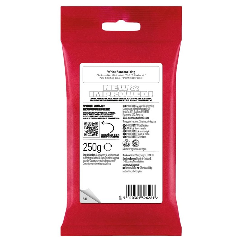 Renshaw White Ready to Roll Icing 500g (Multipack 2X 250g)