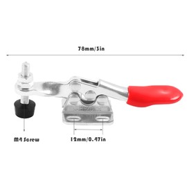 Pack of 10 GH-201-A Toggle Lever Tensioners, Horizontal Quick Release, Adjustable Quick Release for Machine Operation, Woodworking, Welding, Electronic Assembly (27 kg/60 lbs Capacity)