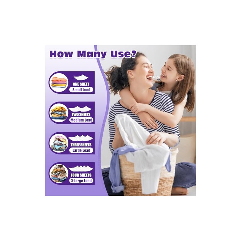 1000 Loads Mega Pack Laundry Detergent Sheets, Eco-friendly Laundry Sheets,