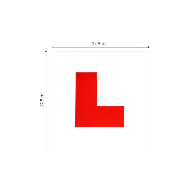 EVOGES Magnetic L Plates for Learner Drivers, Reusable, Easy to