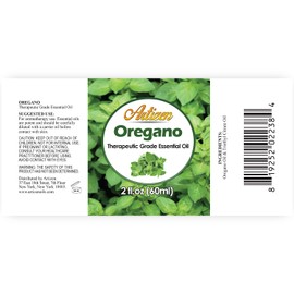 Aceite esencial de orégano Artizen (100% puro y natural, sin diluir), grado terapéutico, botella enorme de 2 onzas, perfecto para aromaterapia, relajación, terapia de la piel y más