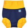 Splash About Happy Nappy Duo Wiederverwendbare Schwimmwindel, Navy/Gelb, 12-24 monate