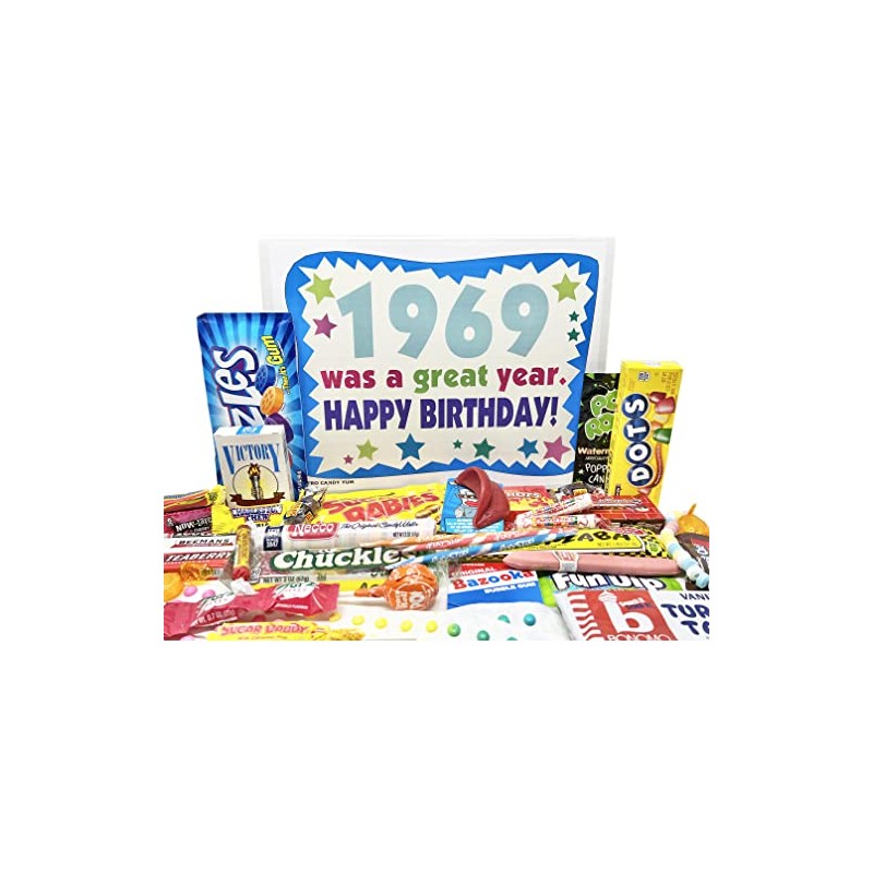 RETRO CANDY YUM ~ 1969 56th Birthday Gift Box Nostalgic