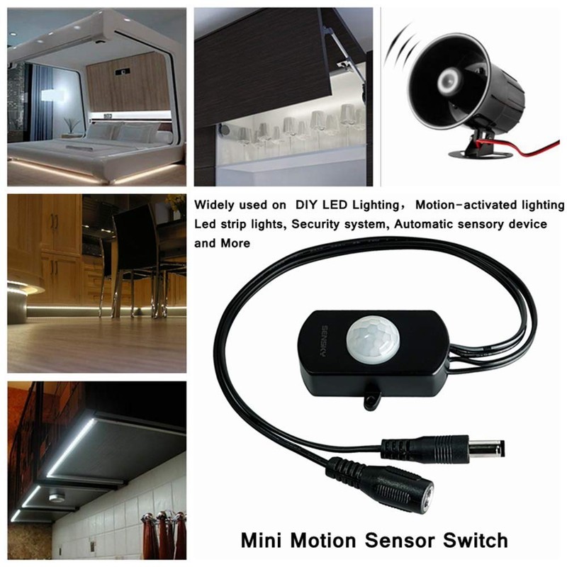 RGBZONE Automatic Mini 5A PIR Infrared Motion Sensor Detector Switch
