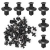 Pack of 100 Nylon Car Mounting Clips, Expansion Rivets and
