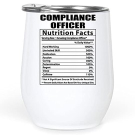 Lovesout Funny Compliance Officer Nutritional Facts Gifts Tumbler 12 Oz Christmas 2025 Ideals
