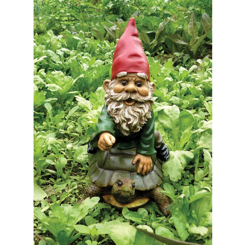 Garrold Gnome on a Turtle by Michael Carr Designs -