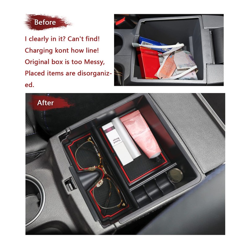 LFOTPP Ranger Wildtrak Centre Console Storage Compartment, Car Accessories Centre